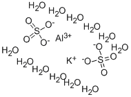 Aluminium potassium sulfate dodecahydrate