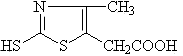 2-Mercapto-4-methyl-1,3-thiazol-5-yl-acetic acid