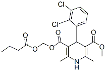 Methyl (1-oxobutoxy)methyl 4-(2,3-dichlorophenyl)-1,4-dihydro-2,6-dime thyl-3,5-pyridinedicarboxylate