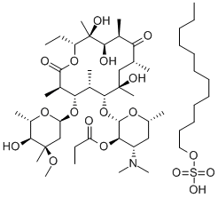 Erythromycin 2-propionate dodecyl sulfate