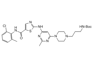 tert-butyl 3-(4-(6-(5-(2-chloro-6-methylphenylcarbamoyl)thiazol-2-ylamino)-2-methylpyrimidin-4-yl)piperazin-1-yl)propylcarbamate