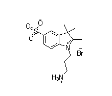 1-(3-ammoniopropyl)-2,3,3-trimethyl-3H-indolium-5-sulfonate bromide