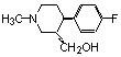 (-)-Trans-1-methyl-3-hydroxymethyl-4-(4-fluorophenyl)piperdine