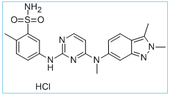 Pazopanib hydrochloride