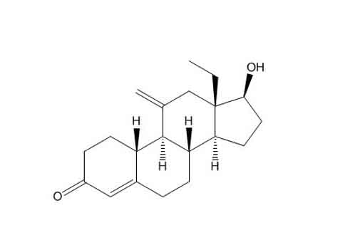 (17beta)-13-Ethyl-17-hydroxy-11-methylenegon-4-en-3-one