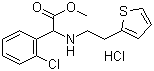 D-(+)-Methyl-alpha-(2-thienylethamino)(2-chlorophenyl)acetate hydrochloride